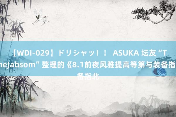 【WDI-029】ドリシャッ！！ ASUKA 坛友“TimeJabsom”整理的《8.1前夜风雅提高等第与装备指北