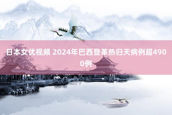 日本女优视频 2024年巴西登革热归天病例超4900例