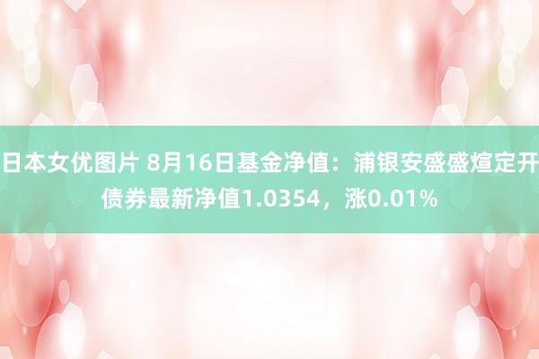 日本女优图片 8月16日基金净值：浦银安盛盛煊定开债券最新净值1.0354，涨0.01%