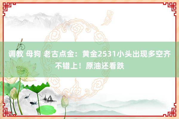 调教 母狗 老古点金：黄金2531小头出现多空齐不错上！原油还看跌